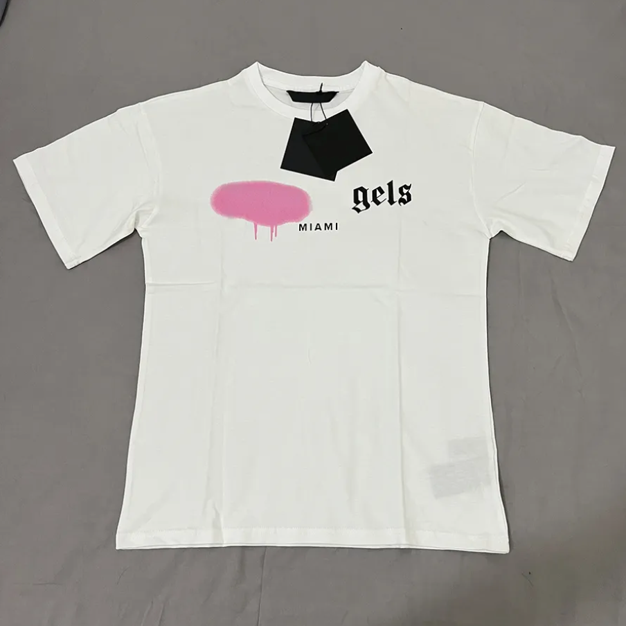 Spray Letter Short Sleeve Shirt