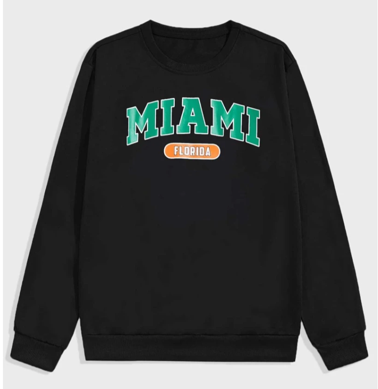 Miami FL Crew Neck Sweatshirt