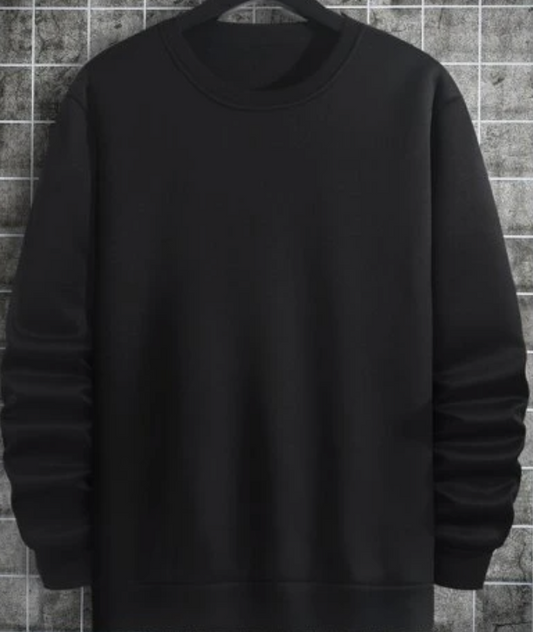 Plain Black Sweatshirt